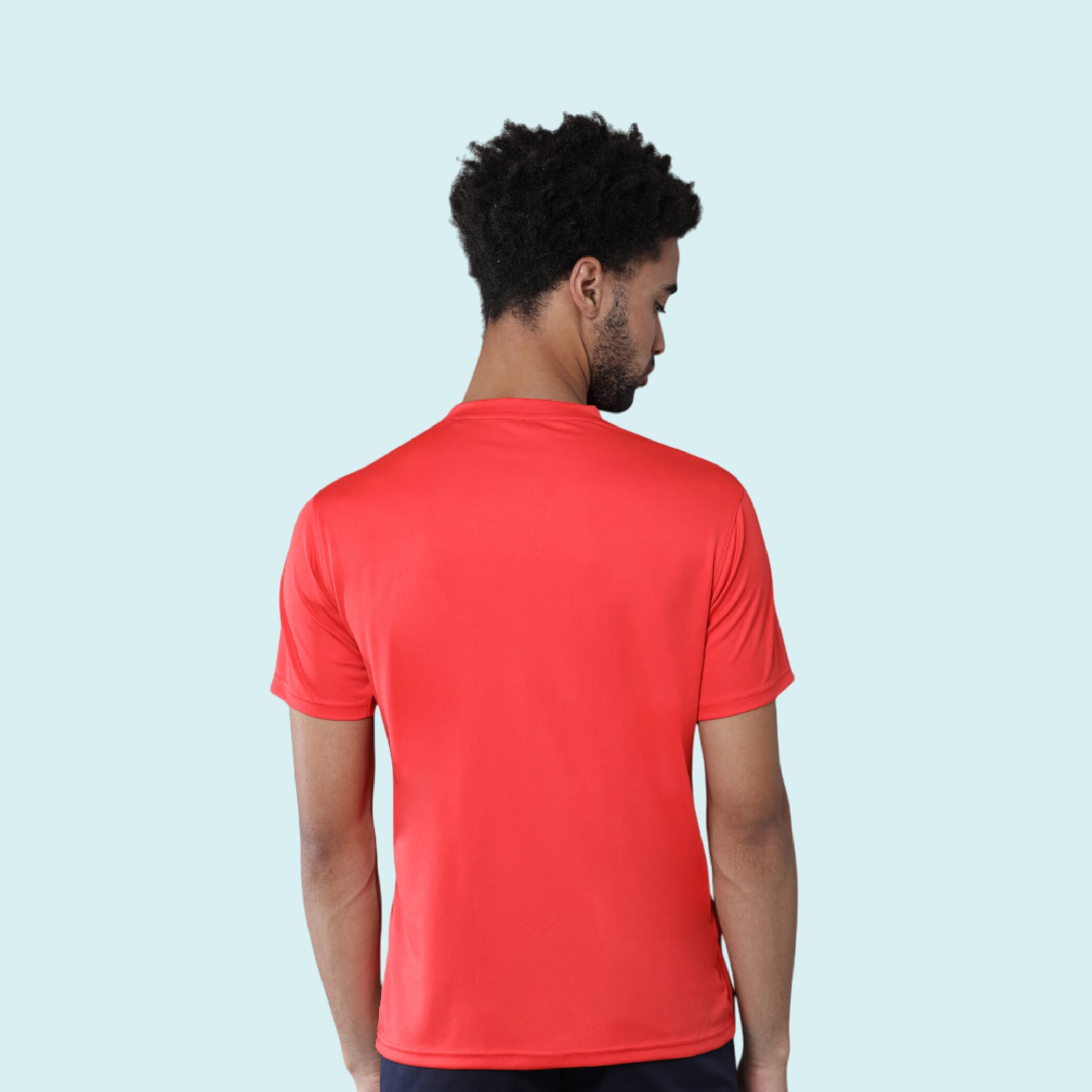 Greys&Blues Mobilitee Round Neck T-Shirt- Red